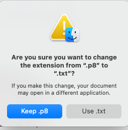 rename the p8 file