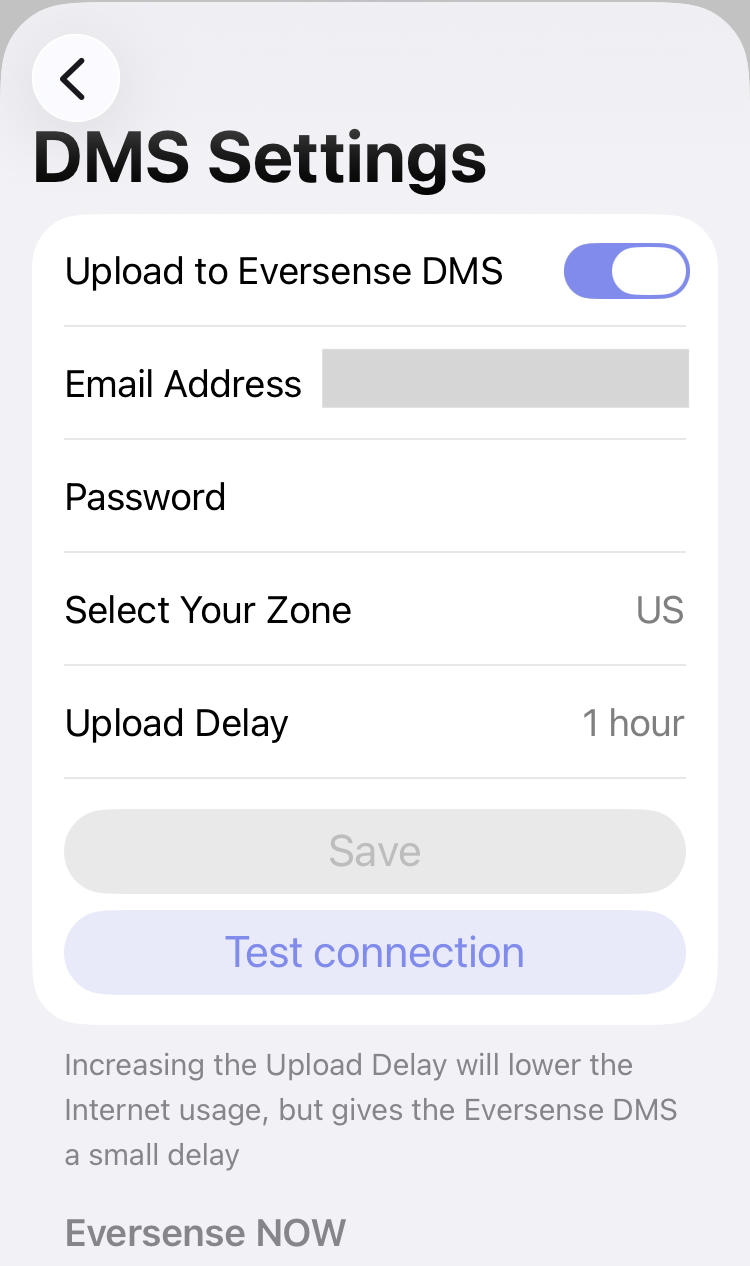 eversense dms status